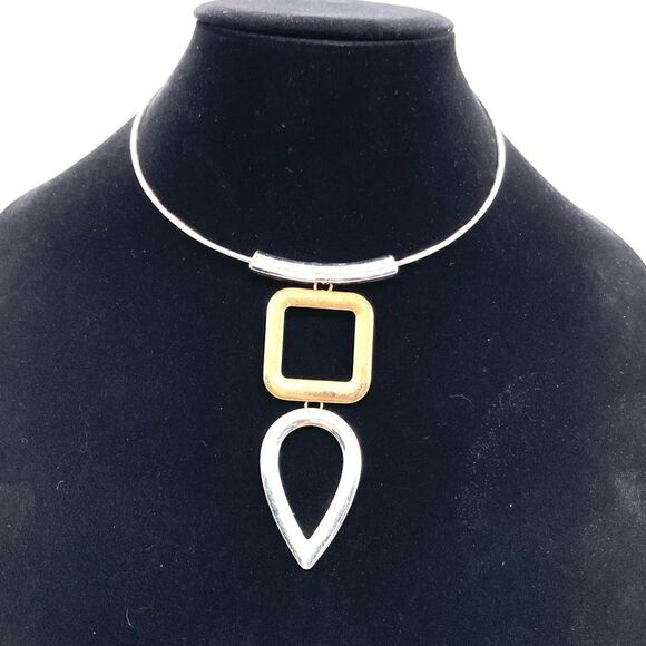 Erica Lyons Geometrical Collar Necklace - Picture 1 of 2